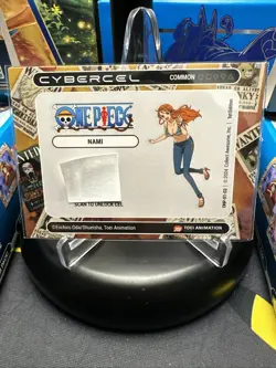 Nami ONP-01-03 NM UNSCANNED UNREDEEMED One Piece Cybercel Common 1st Edition - Image 2