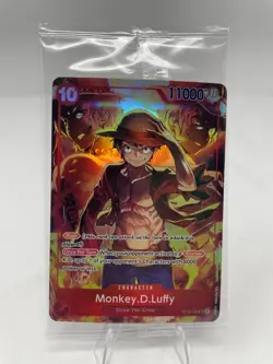One Piece TCG Monkey D Luffy ST10-006 SR Treasure Booster Set Promo SEALED - Image 1