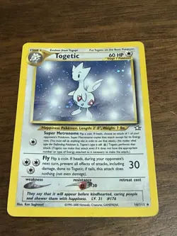 Pokemon TCG Togetic Neo Genesis Holo Card 16/111 Moderately Played - Image 5