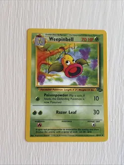 Pokemon TCG Weepinbell Jungle Unlimited Uncommon Card 48/64 NM - Image 1