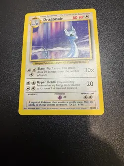 Dragonair Pokemon TCG Base Set Card 18/102 Dragonair Rare LP/NM - Image 1