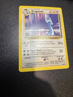 Dragonair Pokemon TCG Base Set Card 18/102 Dragonair Rare LP/NM - Image 2