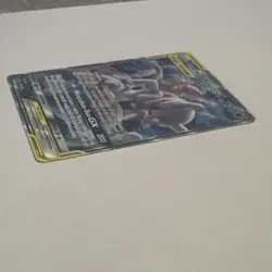 Pokemon TCG Mewtwo & Mew GX Black Star Promo Full Art Tag Team Holo Card - Image 3