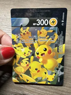 Pikachu V Union SWSH140 Celebrations Black Star Promo Pokemon Card Upper Right - Image 2