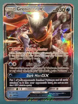 Greninja GX SM197 Holo Sun & Moon Black Star Promo Pokemon Card Mint! - Image 1