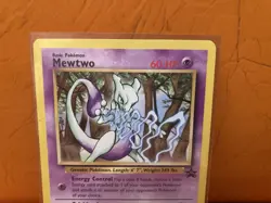 MEWTWO Wizards PROMO Pokemon 12 WoTC 2000 Nintendo Power Magazine Card RARE - Image 3