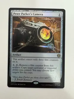 Peter Parker’s Camera Foil MTG Magic the Gathering Card NM Near Mint SPM - Image 1