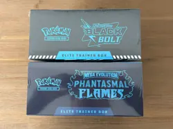 Pokemon Trading Card Phantasmal Flames and Black Bolt ETB NEW Sealed Lot of 2 - Image 3