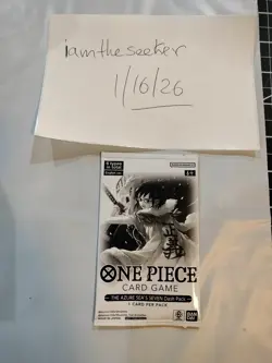 One Piece Card Game - OP14 The Azure Sea's Seven Booster Box UNSEALED IN HAND - Image 4