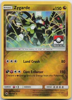 Zygarde - (Pokemon League) Promo League & Championship Cards 100/147 NM - Image 1