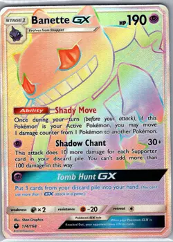 Banette GX (Secret) 174/168 SM - Celestial Storm - Pokemon Card - NM - Image 1