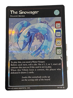 Neopets TCG The Snowager 16/100 Lost Desert Ultra Rare Holo Foil 2005 NM CARD - Image 1