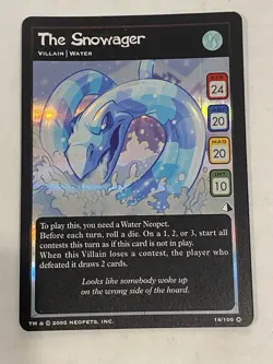 Neopets TCG The Snowager 16/100 Lost Desert Ultra Rare Holo Foil 2005 NM CARD - Image 2