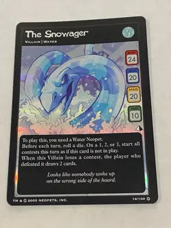 Neopets TCG The Snowager 16/100 Lost Desert Ultra Rare Holo Foil 2005 NM CARD - Image 3