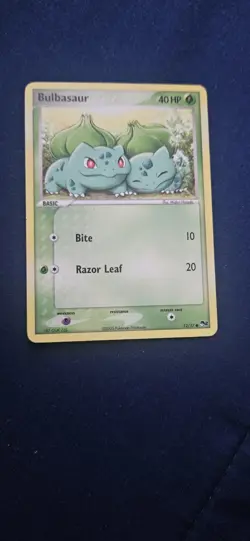 Pokemon TCG Bulbasaur Card 12/17 Common, Pop Series 2 - Image 1