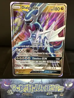 Pokemon Card Dialga GX 100/156 Ultra Rare Ultra Prism Base Light Played - Image 1