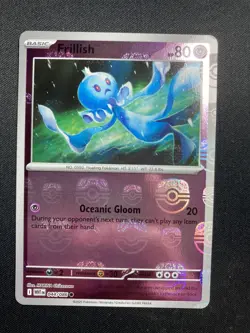 Pokemon Frillish Card 044/086 Masterball English White Flare, NM Condition - Image 1