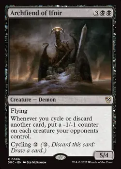 1x Archfiend of Ifnir Near Mint NM Rare MTG Magic Card Commander: Aetherdrift - Image 1
