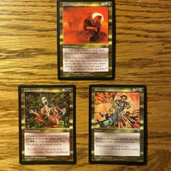 MTG: Mirage Multicolor Rares: Unfulfilled Desires, Cadaverous Bloom, Reflect Dam - Image 1