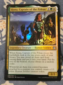 Siona, Captain of the Pyleas FOIL Theros Beyond Death MTG Magic - Image 1