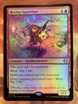 MTG Foil Hexing Squelcher Lorwyn Eclipsed Rare Red Goblin!! - Image 1