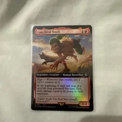 Gau, Feral Youth 0152, Final Fantasy Magic the Gathering Art FOIL, FIC MTG TCG - Image 1