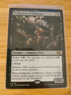 MTG Nullpriest of Oblivion 0472 J25 M/NM Free UK P&P - Image 1