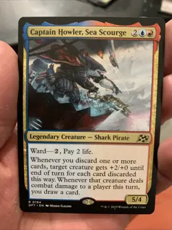 MTG Captain Howler, Sea Scourge [Aetherdrift] Near Mint - Image 1