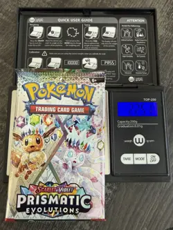 Heavy 22.51! Pokemon Prismatic Evolutions Booster Pack Sealed! Demi-God Pack!U - Image 1