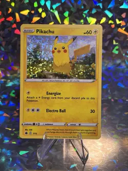 McDonalds Pokemon 2022 Holographic Pikachu Holo Foil 7/15 DMG - Image 1