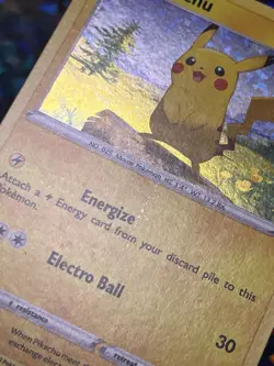 McDonalds Pokemon 2022 Holographic Pikachu Holo Foil 7/15 DMG - Image 2