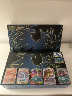 Pokemon TCG: Opened Mega Charizard X EX UPC with PROMO + Bulk - No Packs - Image 1