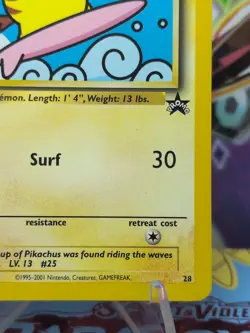 Pokemon Surfing Pikachu 28/53 Wotc Promo Regular NM - Image 5