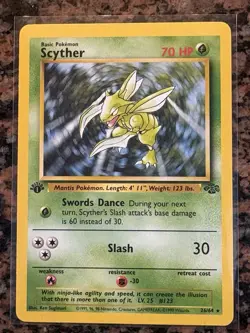 Pokemon Jungle Scyther 26/64 1st Edition Non-Holo Near Mint+ - Image 1