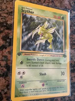 Pokemon Jungle Scyther 26/64 1st Edition Non-Holo Near Mint+ - Image 2