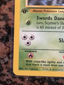 Pokemon Jungle Scyther 26/64 1st Edition Non-Holo Near Mint+ - Image 5
