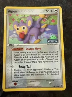 Pokemon AIPOM 34/115 (Stamped Reverse Holo) Unseen Forces - NM/Near Mint - Image 2