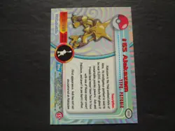 1999 Topps Pokemon Rainbow Foil #65 Alakazam Holo Blue Logo Series 1 TV 1st - Image 2