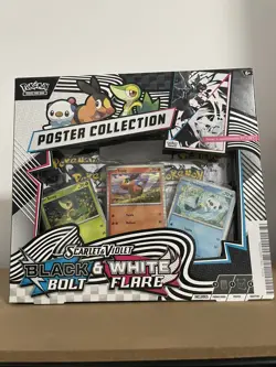 Pokemon Scarlet And Violet Black Bolt And White Flare Poster Collection - Image 1