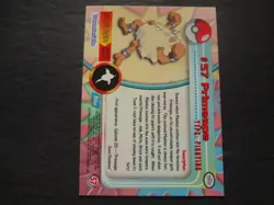 1999 Topps Pokemon Rainbow Foil #57 Primeape Holo Blue Logo Series 1 TV 1st ** - Image 2