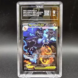 2025 Pokemon Phantasmal Flames Charizard X EX Special Illustration Rare TAG 9 - Image 1