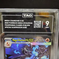2025 Pokemon Phantasmal Flames Charizard X EX Special Illustration Rare TAG 9 - Image 3