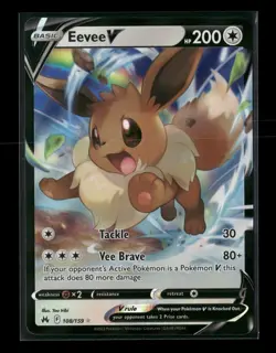 Eevee V Full Art 108/159 Crown Zenith Pokemon 2023 - Image 1