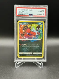 Yveltal 46/72 Amazing Rare Shining Fates PSA 10 GEM MINT Pokemon TCG - Image 1