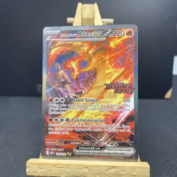 Pokemon TCG Team Rockets Moltres EX Destined Rivals SIR Stamped Promo 229/182 - Image 1