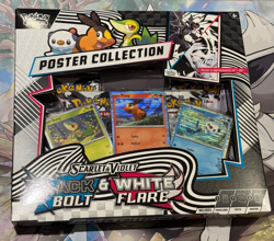 Pokemon TCG Black Bolt and White Flare Poster Collection Box Sealed - Image 1