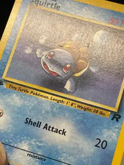 Pokemon Squirtle Common Team Rocket 1st Edition 68/82 - LP - Image 3