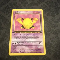 Pokemon TCG - Drowzee 54/82 Team Rocket Regular 1st Edition - Image 1