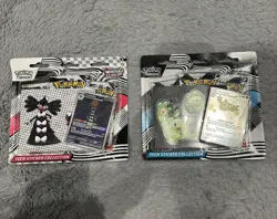 Pokemon Black Bolt and White Flare Tech Sticker Collection Set of 2 - Image 1