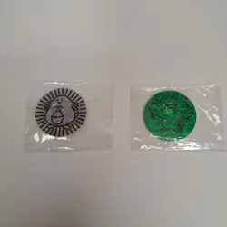 1999 Pokemon Chansey TCG Flip Coin & 1999 Vileplume TCG Flip Coin New in Plastic - Image 1